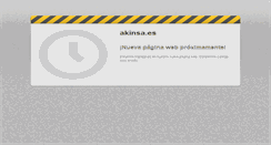 Desktop Screenshot of akinsa.es